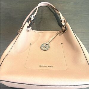 Michael Kors Blush/Fawn (tan/very light pink) in color Shoulder Bag